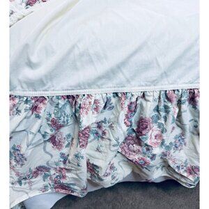 Vintage Croscill Elizabeth Gray Victoria King Bedskirt Dust Ruffle